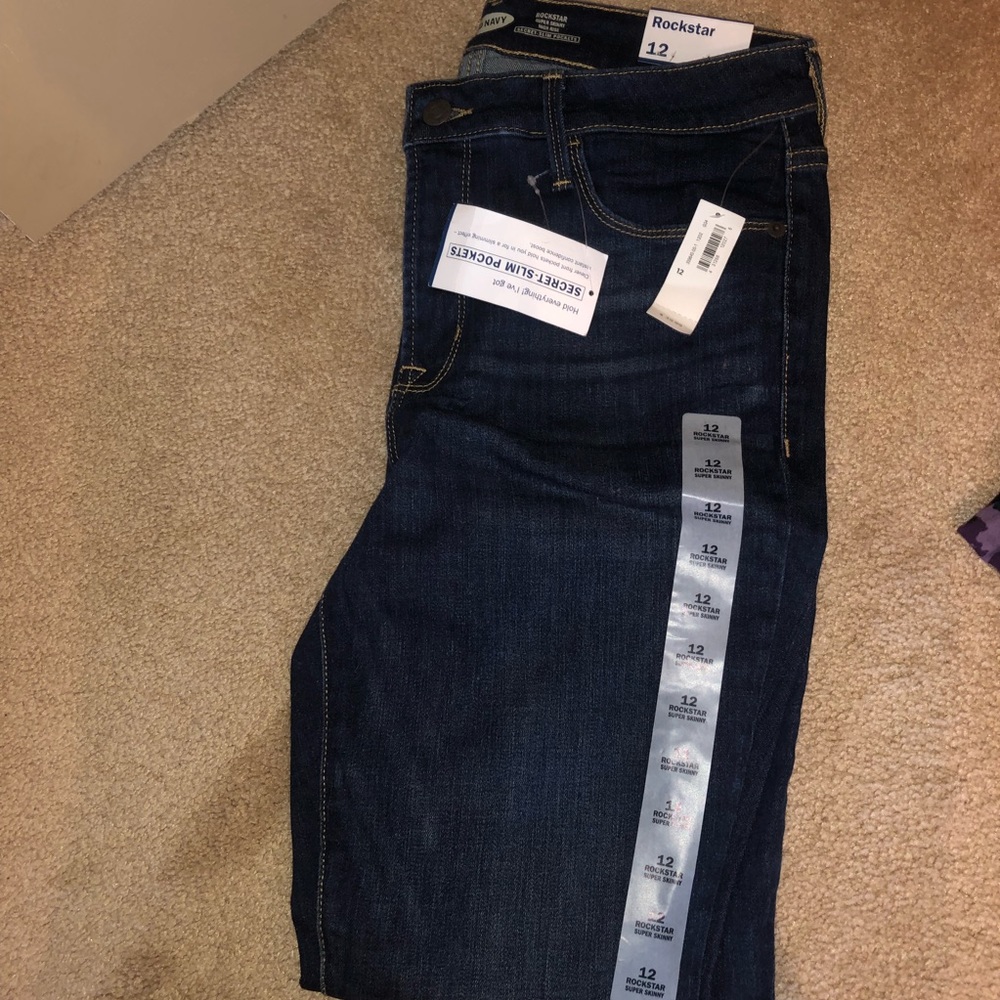 Old Navy size 12 rockstar jeans
